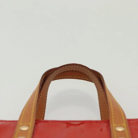 LOUIS VUITTON Monogram Vernis Reade PM Hand Bag Red Rouge M91088 LV Auth 140205 - Picture 9 of 16